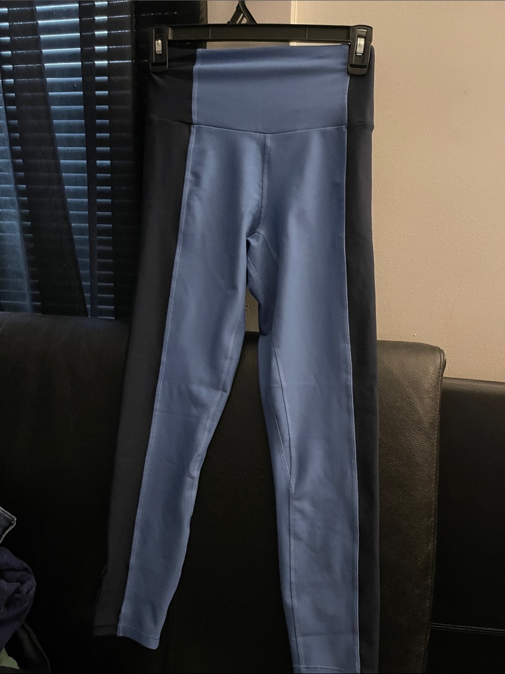 YPB ABERCROMBIE SculptLux Blue & Navy HW  7/8  Leggings Size Small /Short NWT